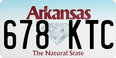 AR license plate 678KTC