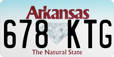 AR license plate 678KTG