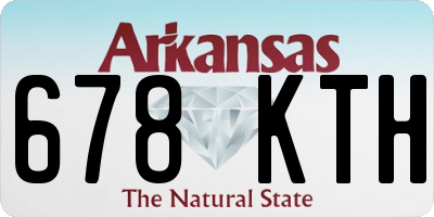 AR license plate 678KTH