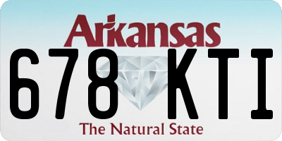 AR license plate 678KTI