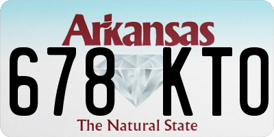 AR license plate 678KTO