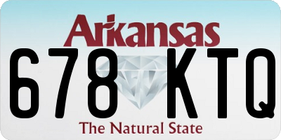AR license plate 678KTQ