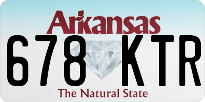 AR license plate 678KTR