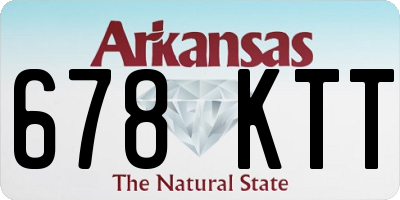 AR license plate 678KTT