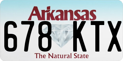 AR license plate 678KTX