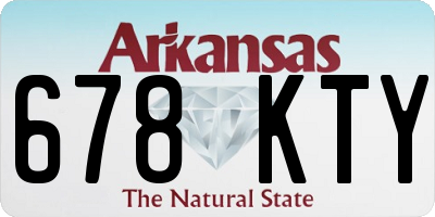 AR license plate 678KTY