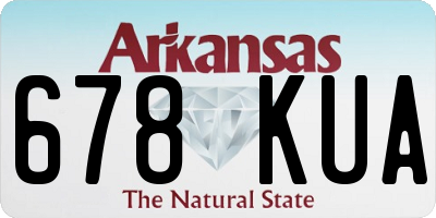 AR license plate 678KUA