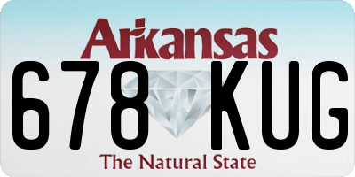 AR license plate 678KUG