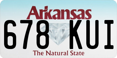 AR license plate 678KUI