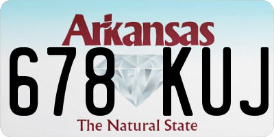 AR license plate 678KUJ