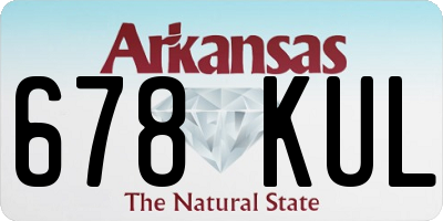 AR license plate 678KUL