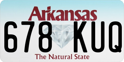 AR license plate 678KUQ