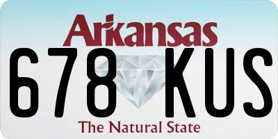 AR license plate 678KUS