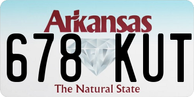 AR license plate 678KUT