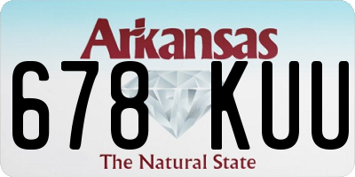 AR license plate 678KUU