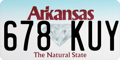 AR license plate 678KUY