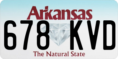 AR license plate 678KVD