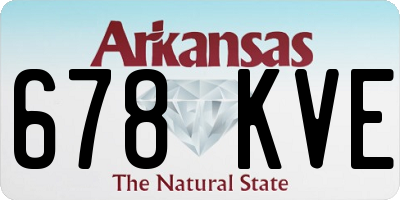 AR license plate 678KVE