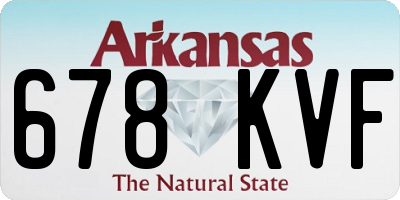 AR license plate 678KVF