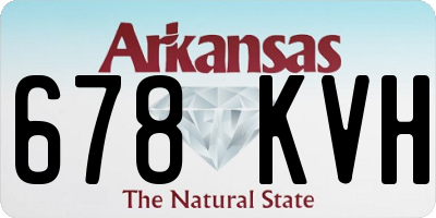 AR license plate 678KVH