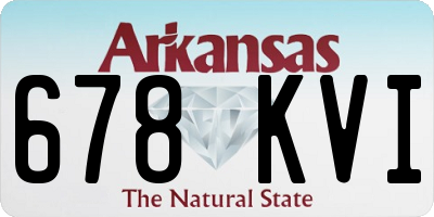 AR license plate 678KVI