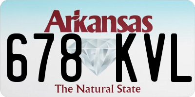 AR license plate 678KVL