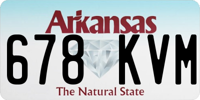 AR license plate 678KVM