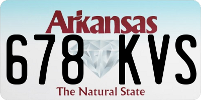 AR license plate 678KVS