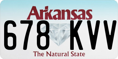 AR license plate 678KVV