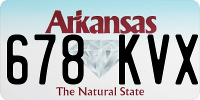 AR license plate 678KVX