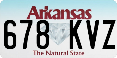 AR license plate 678KVZ