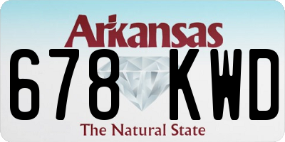 AR license plate 678KWD