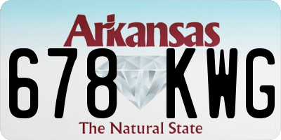 AR license plate 678KWG