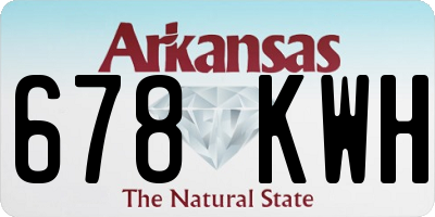 AR license plate 678KWH