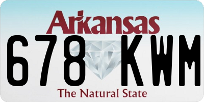 AR license plate 678KWM