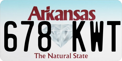 AR license plate 678KWT