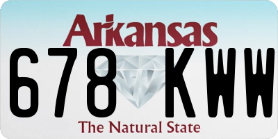 AR license plate 678KWW
