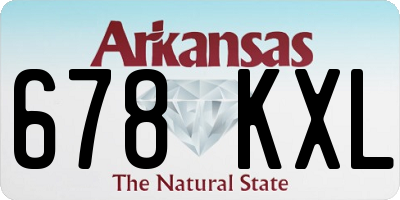 AR license plate 678KXL