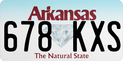 AR license plate 678KXS