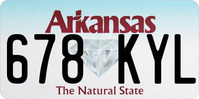 AR license plate 678KYL