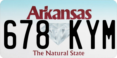AR license plate 678KYM