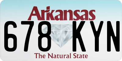 AR license plate 678KYN