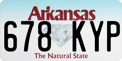 AR license plate 678KYP