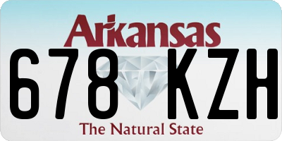 AR license plate 678KZH