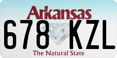 AR license plate 678KZL