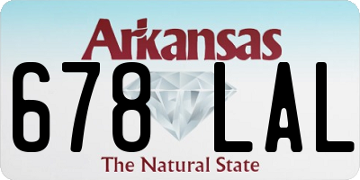 AR license plate 678LAL
