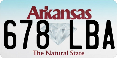 AR license plate 678LBA