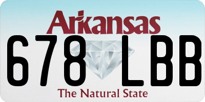 AR license plate 678LBB