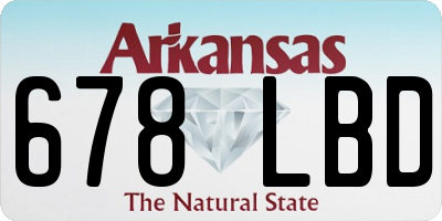 AR license plate 678LBD