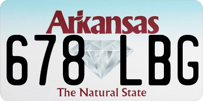 AR license plate 678LBG